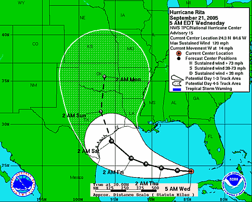 Rita now Category 4