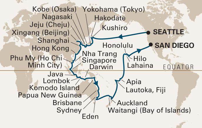 The 2012 Grand Asia & Australia Voyage, Part 1